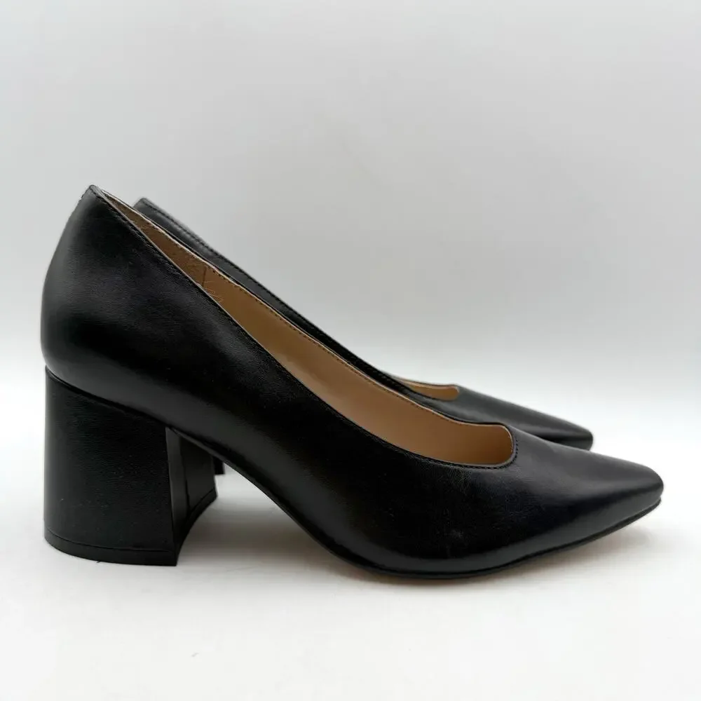 Naturalizer Womens Licia Pumps Size 6 M EU 36 Black Leather Heels NWOB